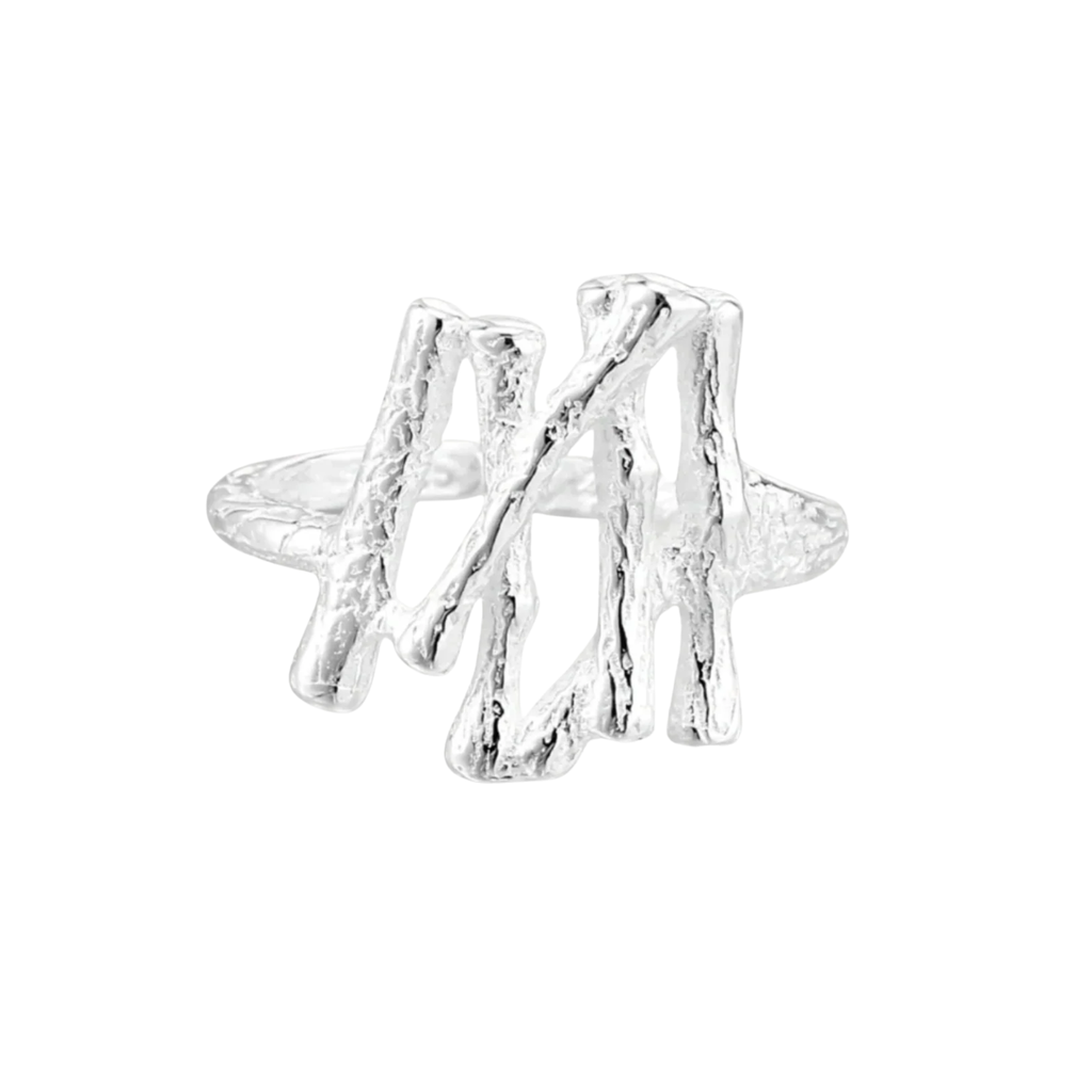 Heirloom Forest Sculpture Sterling Silver Ring
