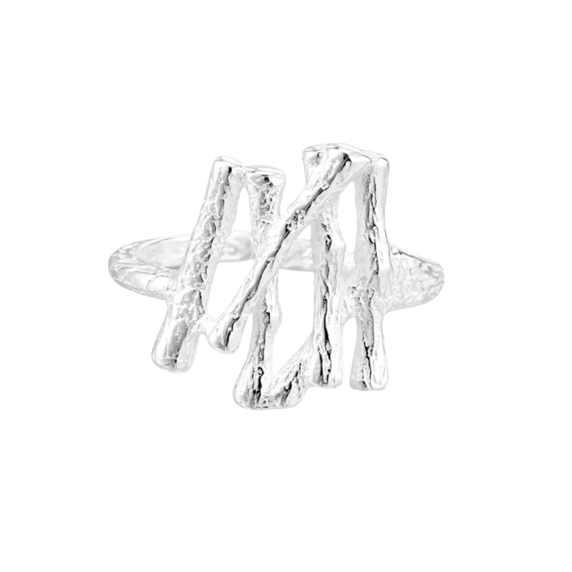 Heirloom Forest Sculpture Sterling Silver Ring