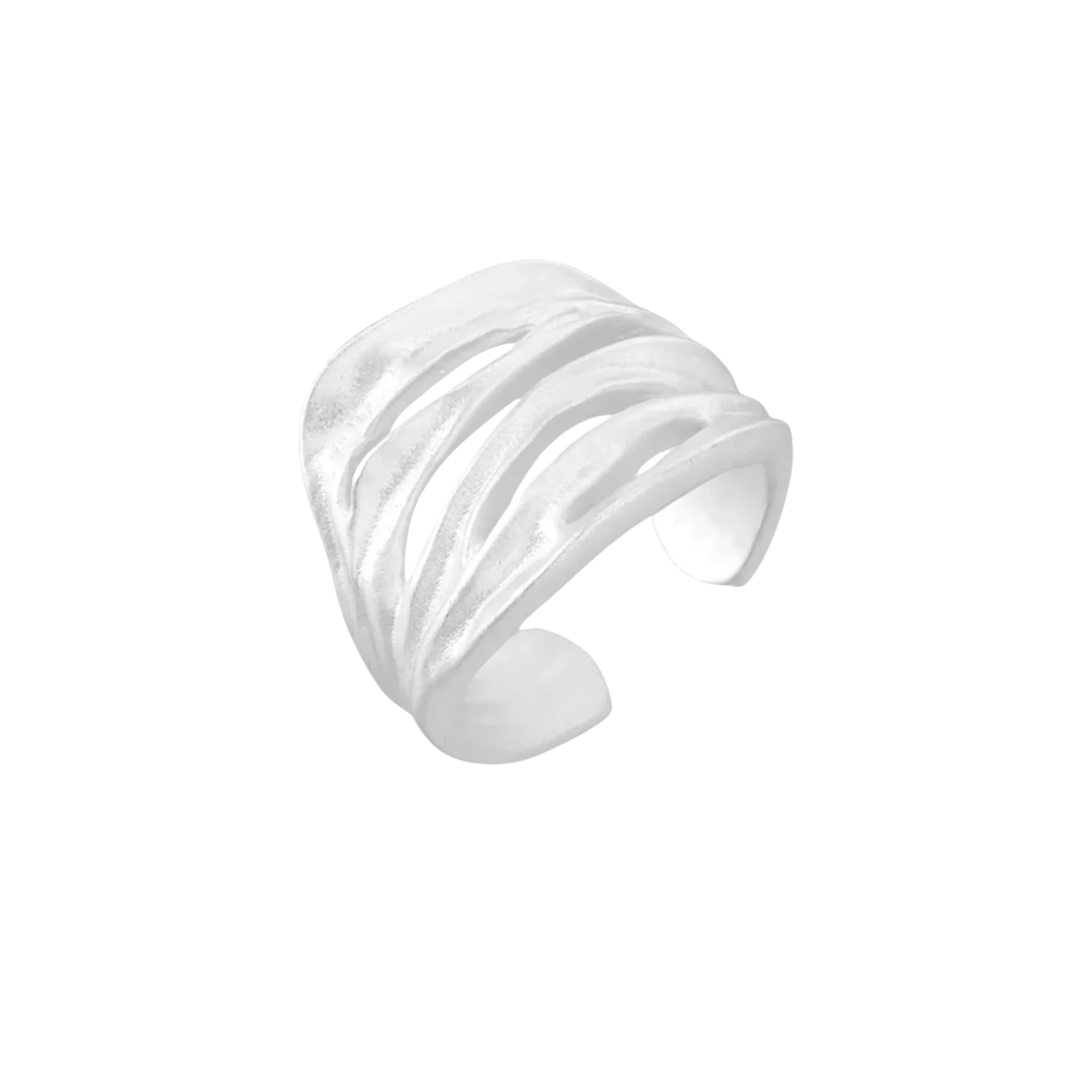 Heirloom Sterling Silver Wave Statement Ring