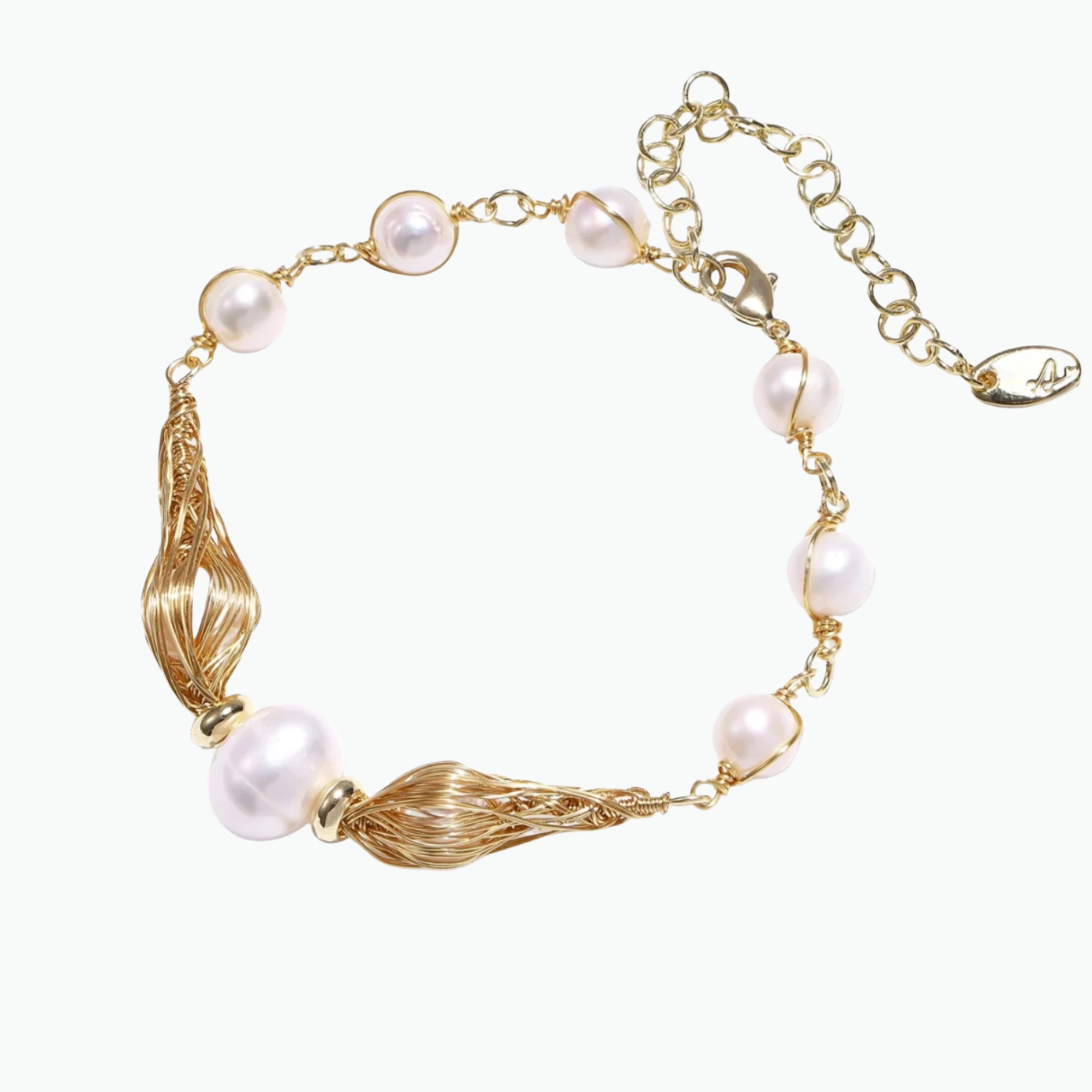 The Legacy Golden Spiral Pearl Bracelet