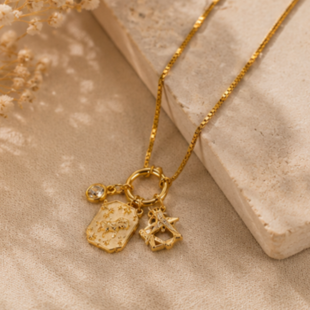 The Celeste Zodiac Charm Necklace