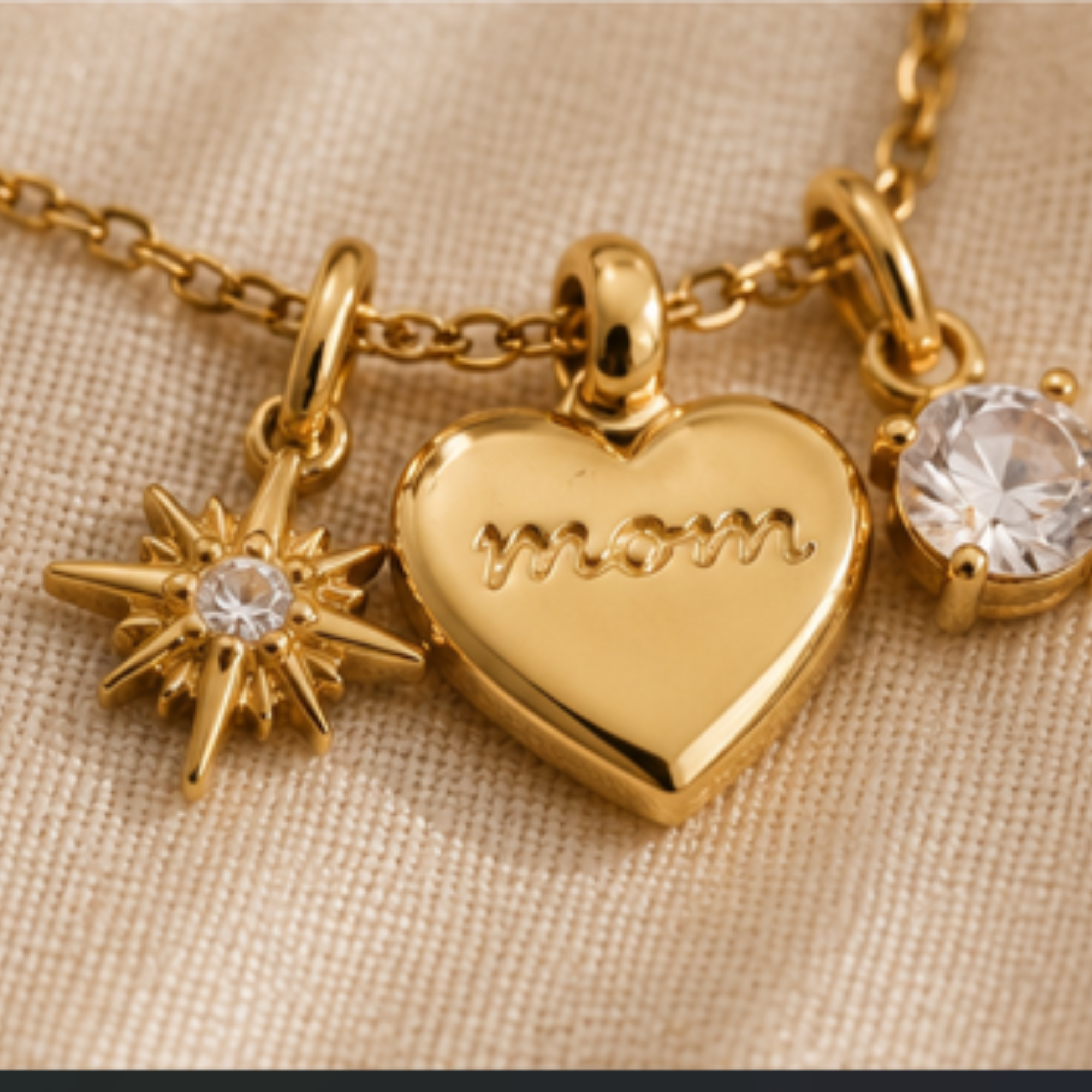 The Maribel Mom Heart Necklace