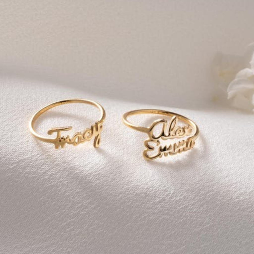 Kayla Customized Name Open Ring