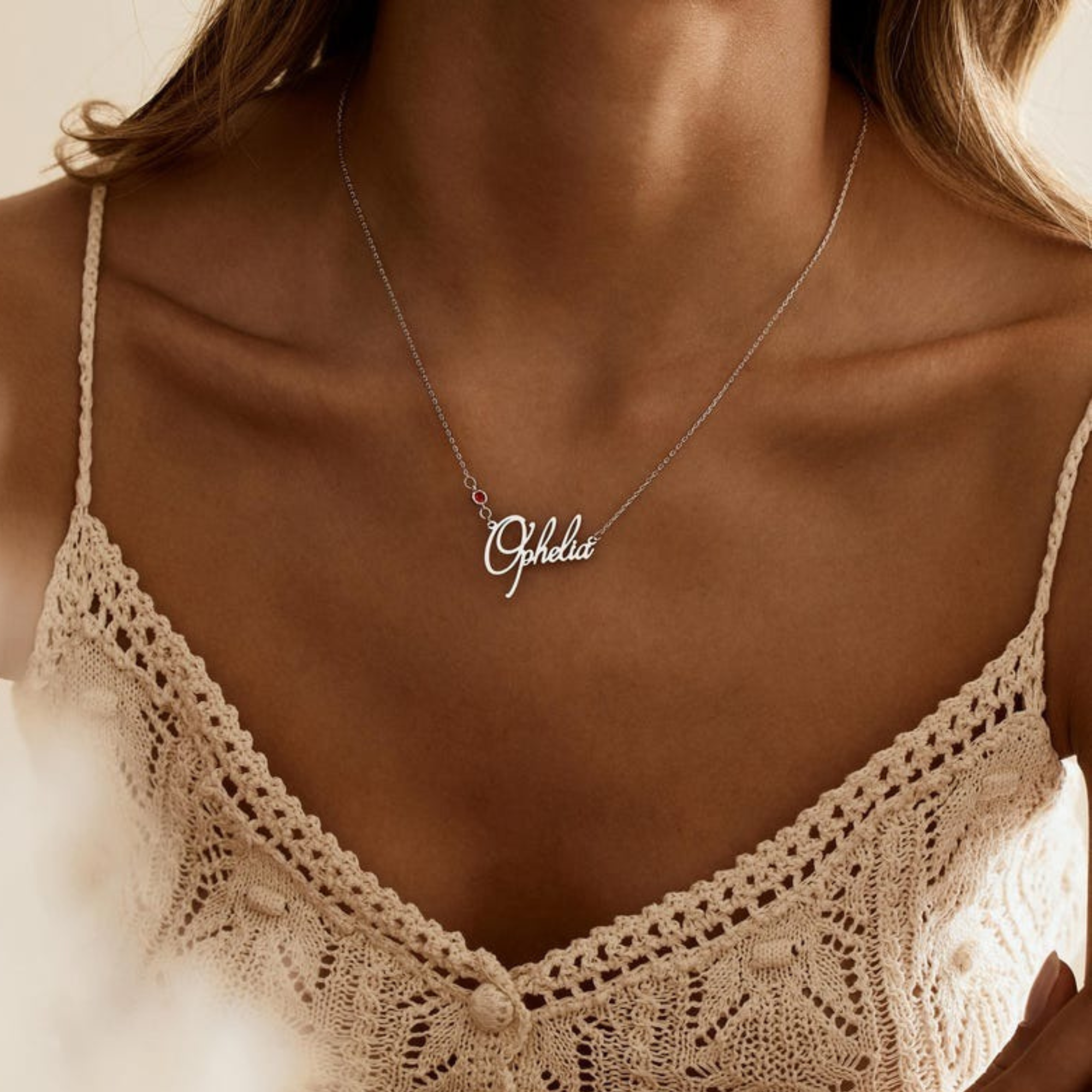 The Signature Name & Birthstone Necklace