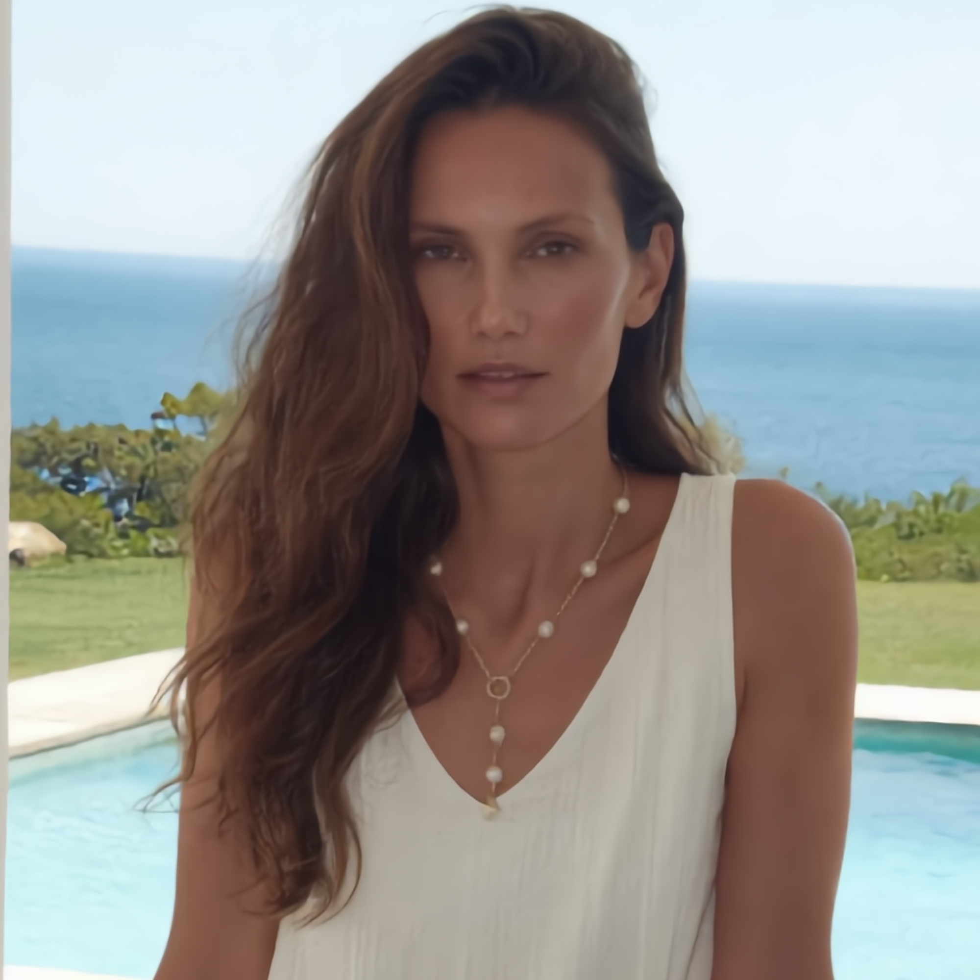 Baroque Pearl Station Necklace
