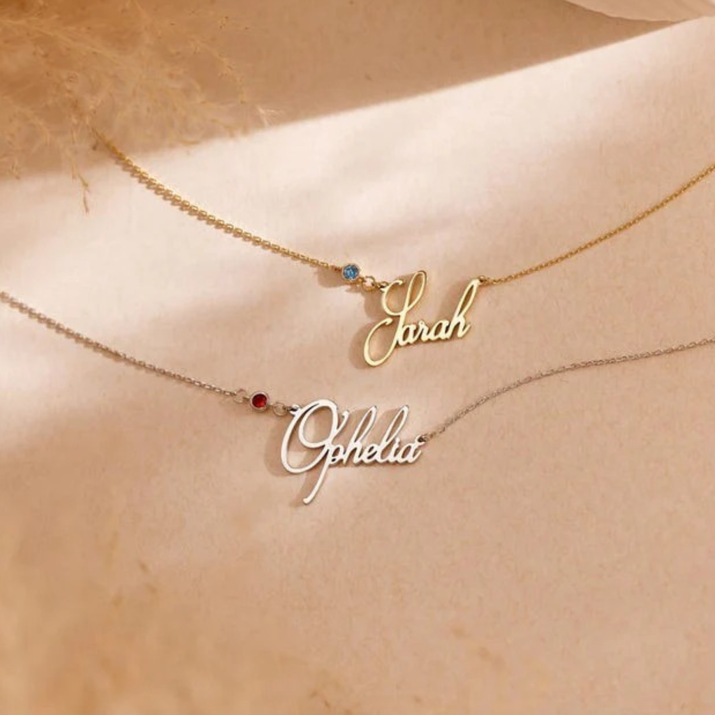 The Signature Name & Birthstone Necklace