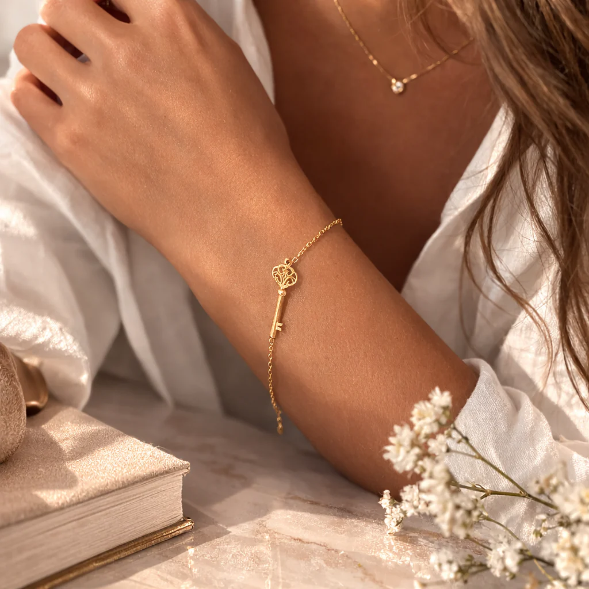 Birth Flower Name Bracelet