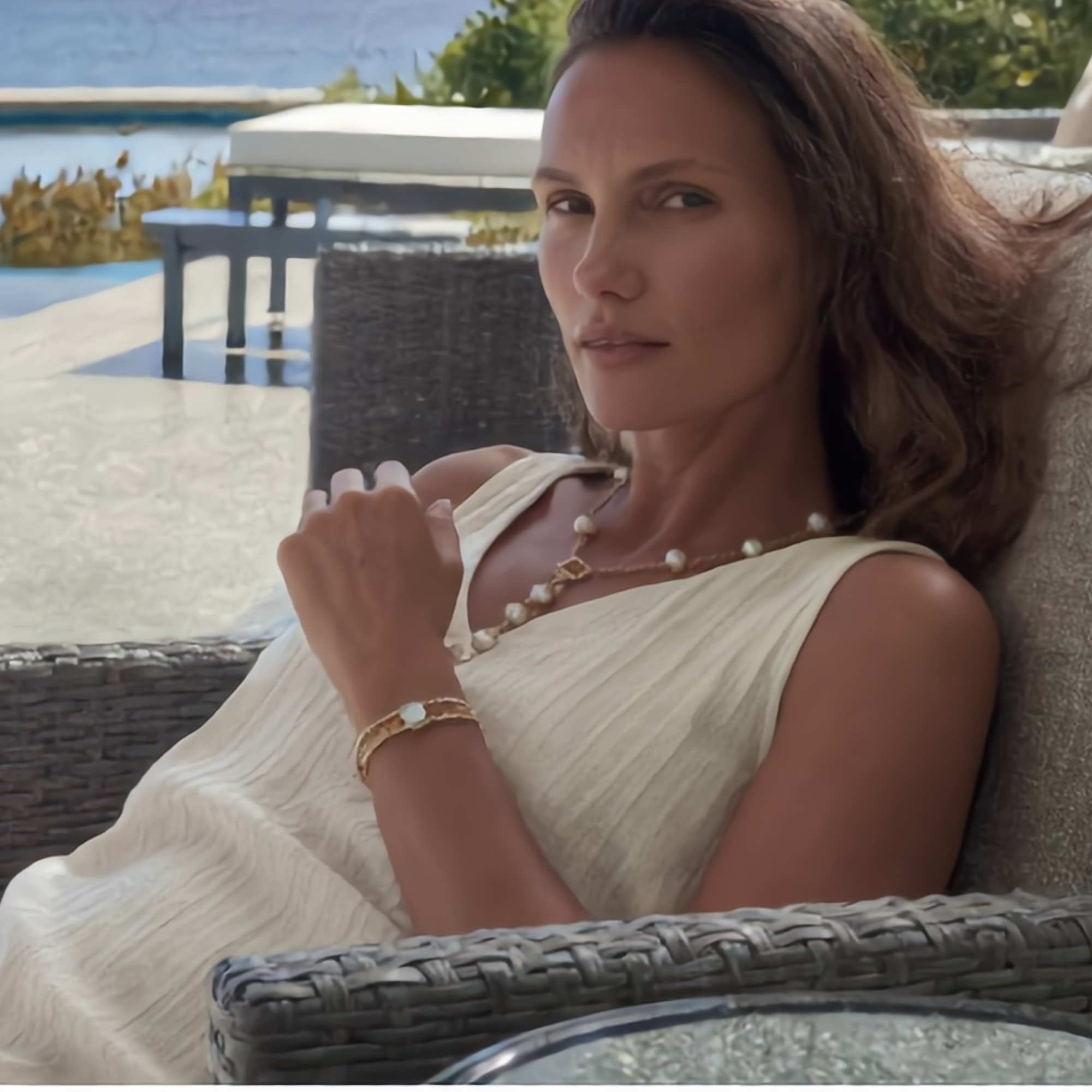 Baroque Pearl Station Necklace