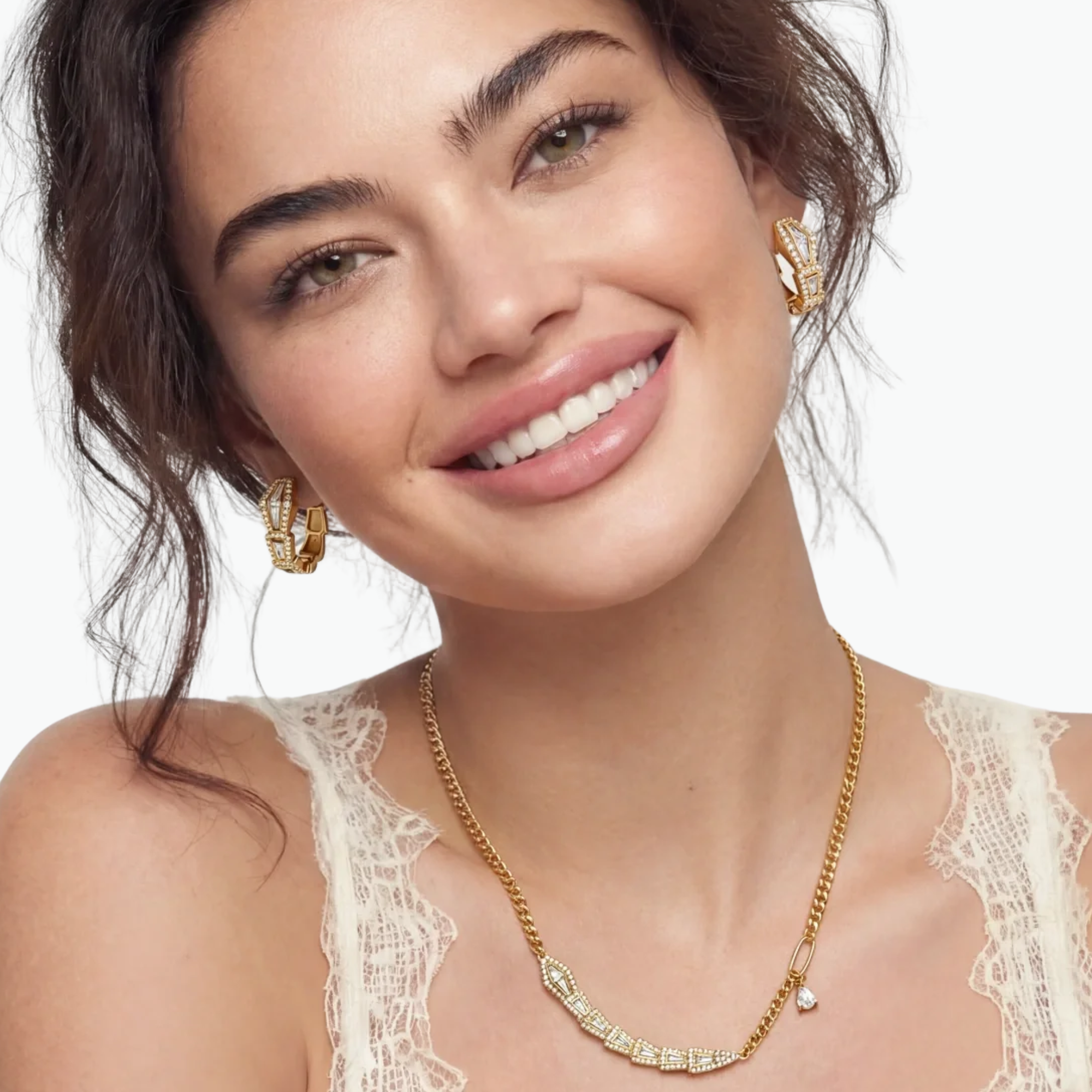 The Geometric Luxe 14K Gold Jewelry Set