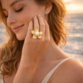 Blooming Pearl Statement Ring
