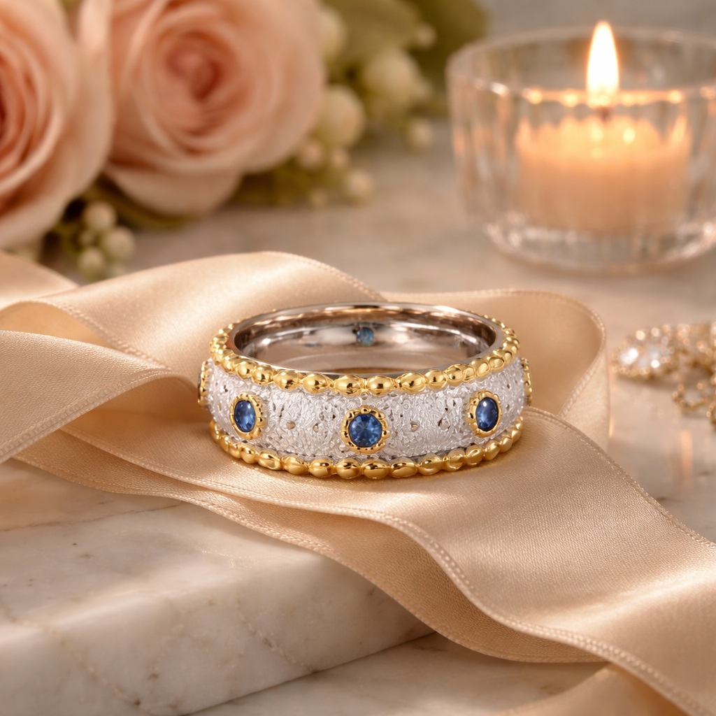Heirloom 24K Vermeil Gold Azure Band Ring