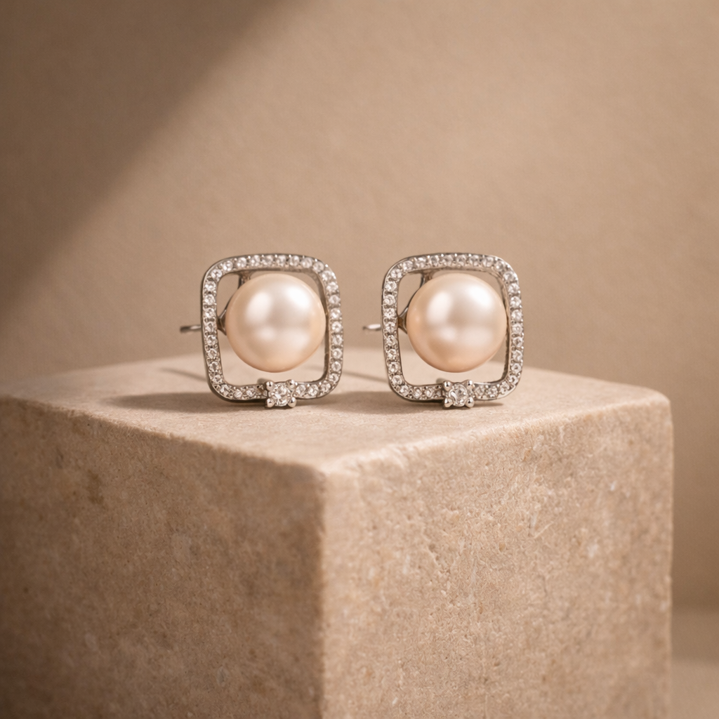 Heirloom Halo Studs