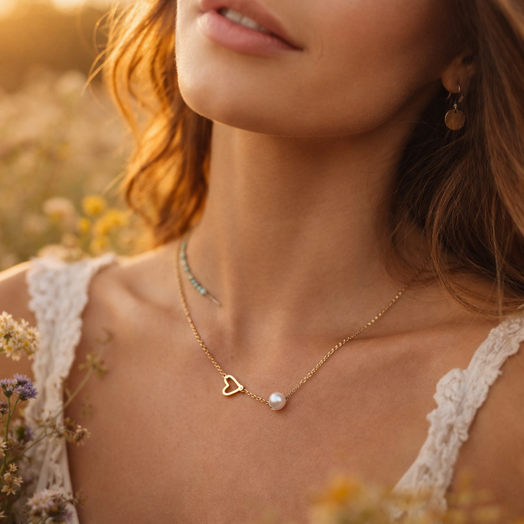 Legacy 14K Gold and Pearl Necklace