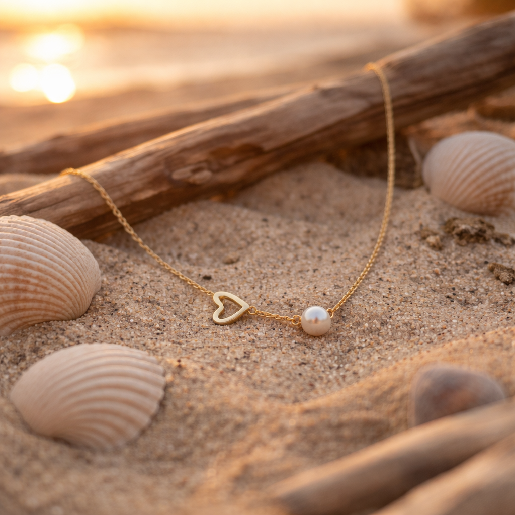 Legacy 14K Gold and Pearl Necklace