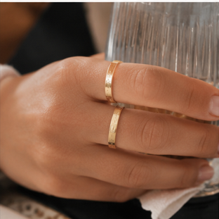 Personalized Name Stacking Ring