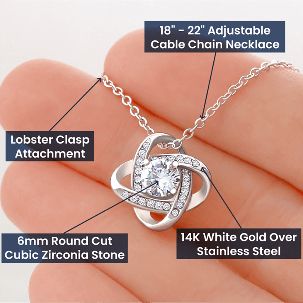 For Her - Graduation Love Knot Necklace