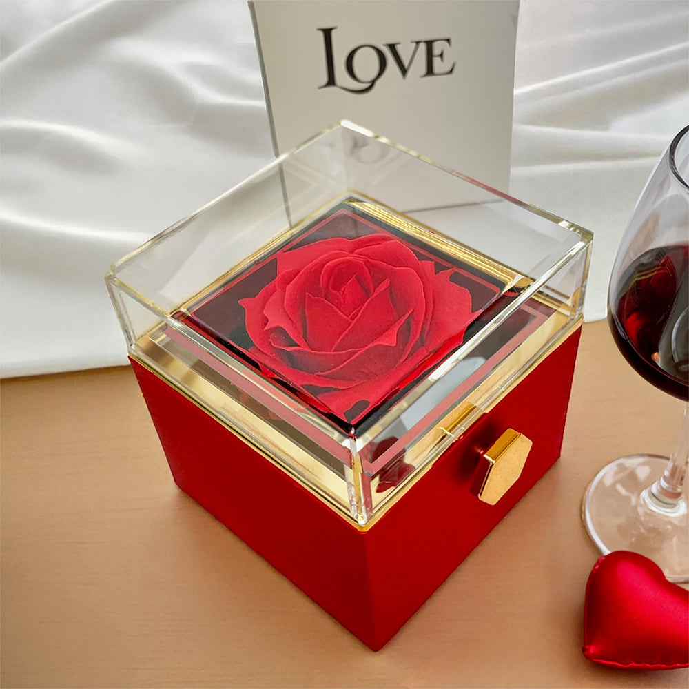 For Her - Graduation Rose Box Love Knot Necklace
