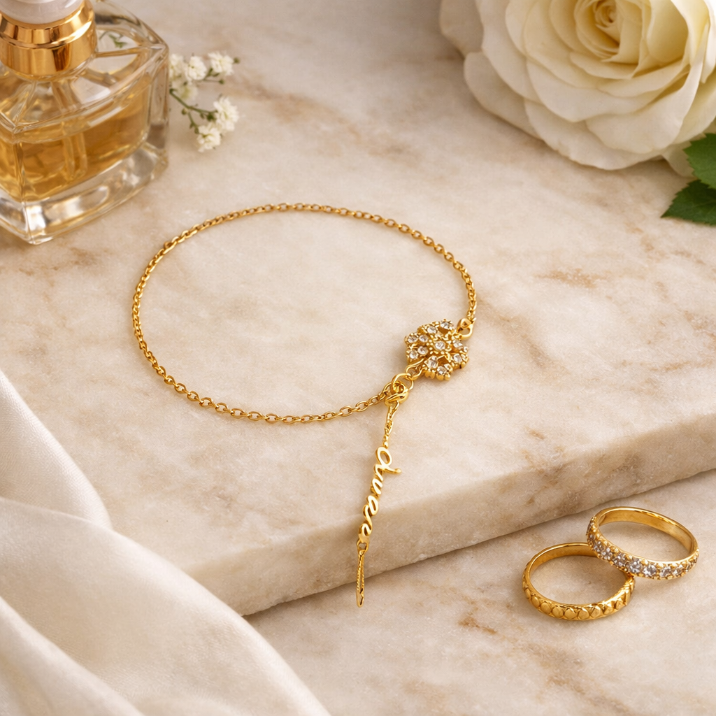 Birth Flower Name Bracelet