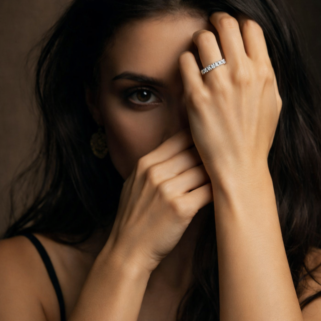 Eco-chic Minimalist Zircon Ring