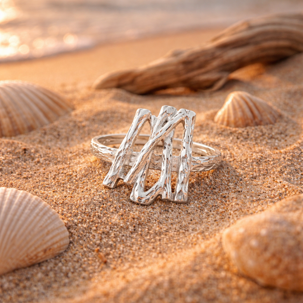 Heirloom Forest Sculpture Sterling Silver Ring