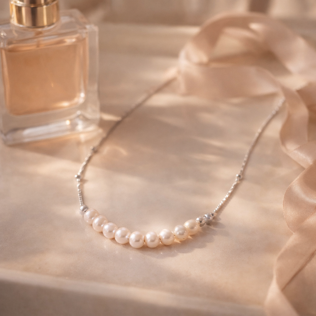 Heirloom Pearl Arc Necklace