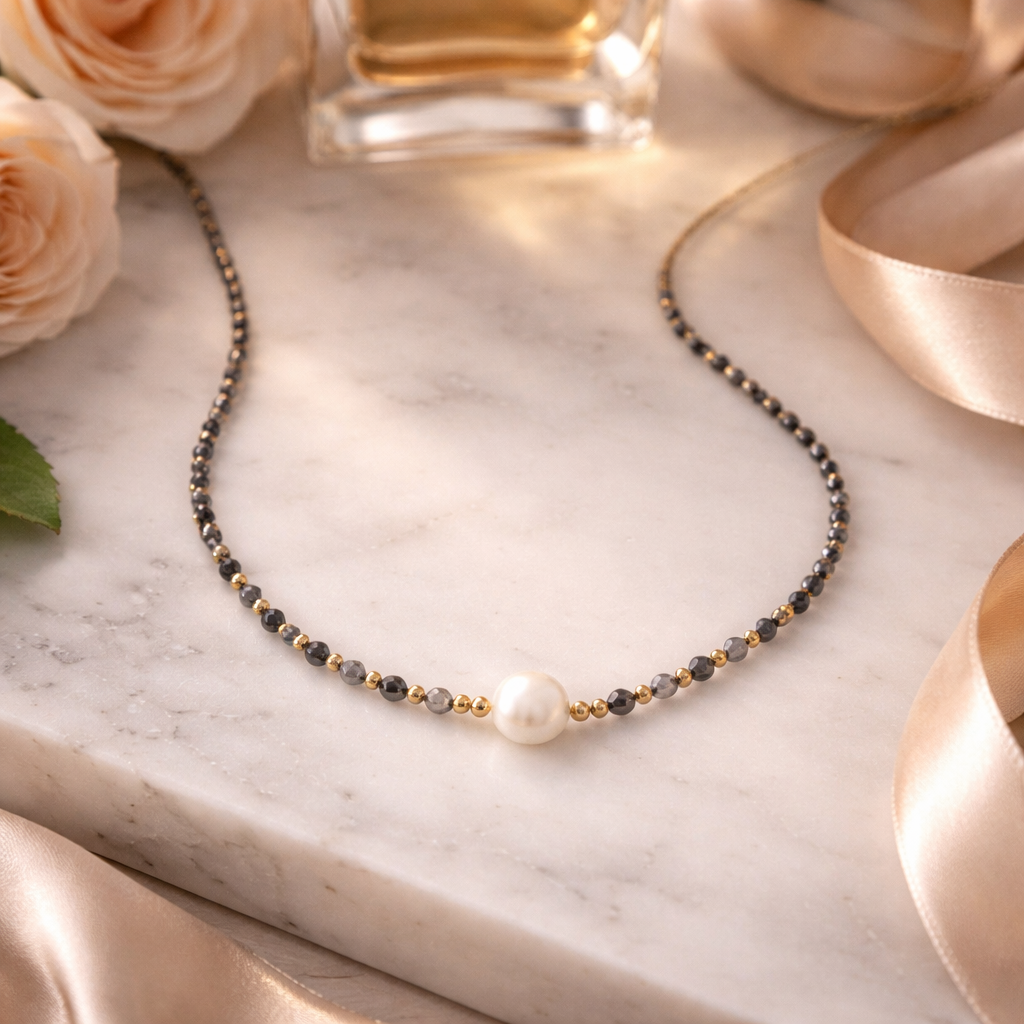 Heirloom Pearl Lolite Necklace