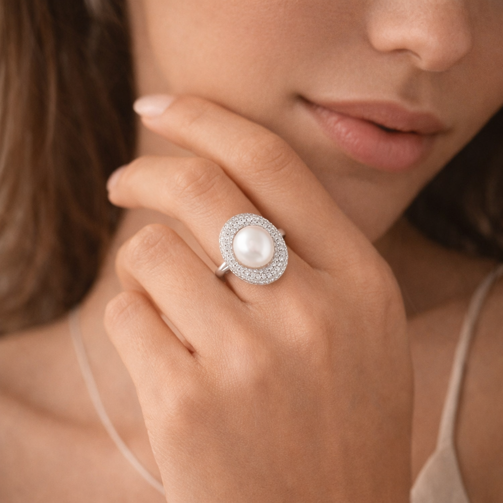 Heirloom Pearl Sterling Silver Ring