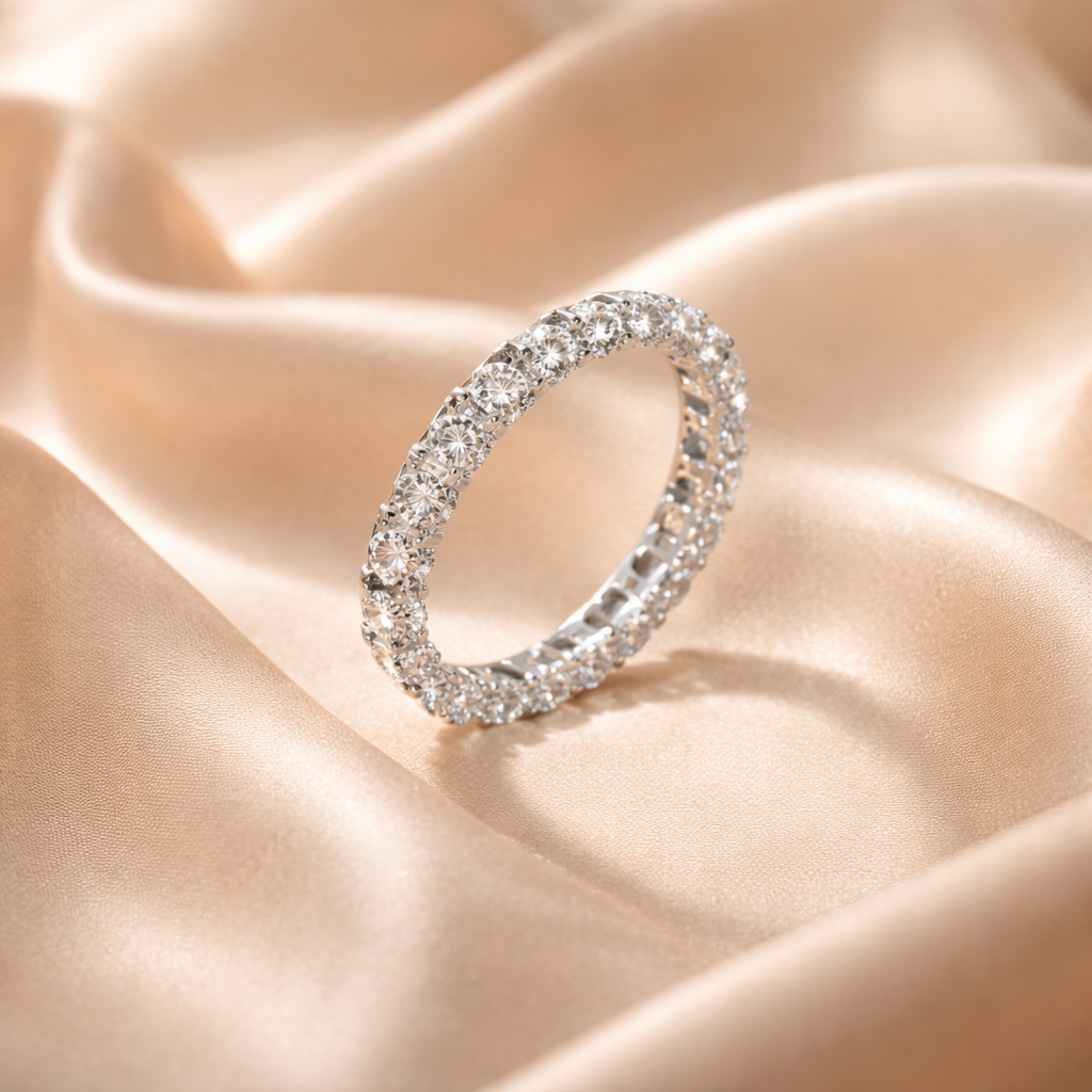 Eco-chic Minimalist Zircon Ring